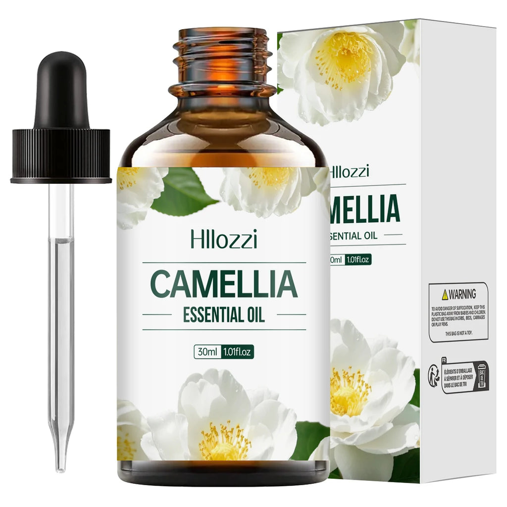 Camellia Oil Essential - Pure Natural Moisturizer for Face & Hair, Hydrating, Non - Greasy Multifunctional essential oil for all Zpaxo