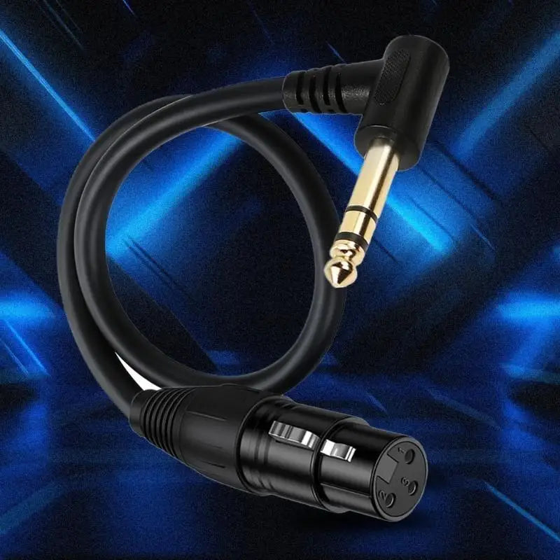 652F 1 XLR Microphone Adapter Cable Stereo Male Female Connector Mixer Zpaxo