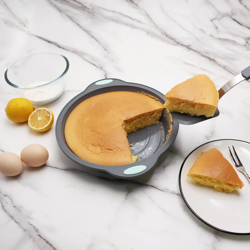Silicone Round Cake Tray Non-stick Baking Food-grade Mold Metal Zpaxo