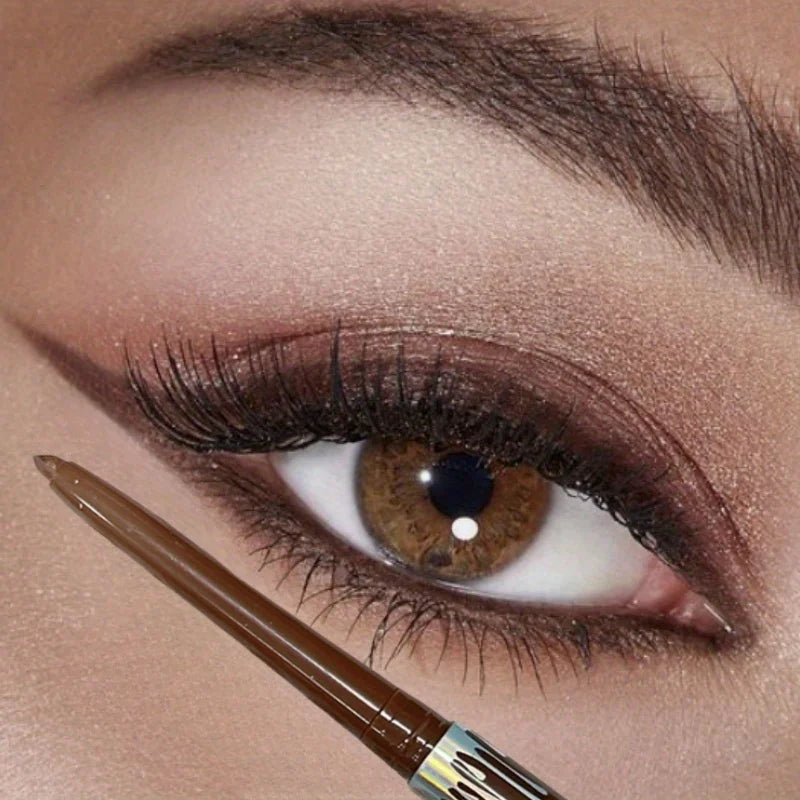 Waterproof Eyeliner Pen Brown Lying Silkworm Pen Soft Easy Wear Quick Dry Smooth Eye Liner Long Last Lower Eyelash Pen Makeup Zpaxo