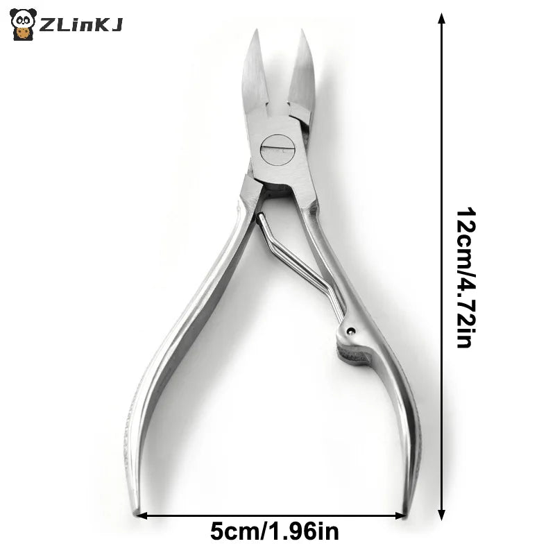 ▶1Pcs Professional Toe Nail Clippers Trimmer Cutters Paronychia Nippers Pedicure Tools Podiatry Stainless Foot Care Tools Zpaxo