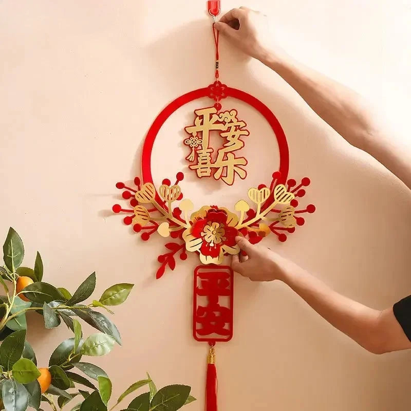 Traditional Chinese Spring Wall Pendants Festive Ornaments Year Home