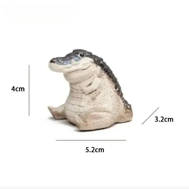 Crocodile Tea Pet Ornament – Resin Figurine for Tea Ceremony Tea Pet Figurine Zpaxo