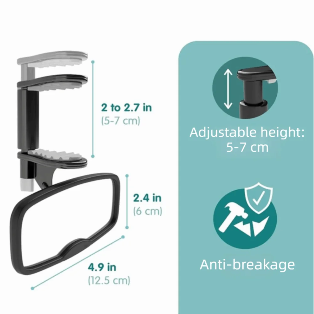 Adjustable Car Baby Rearview Mirror Shatterproof Shakeproof Clip Zpaxo