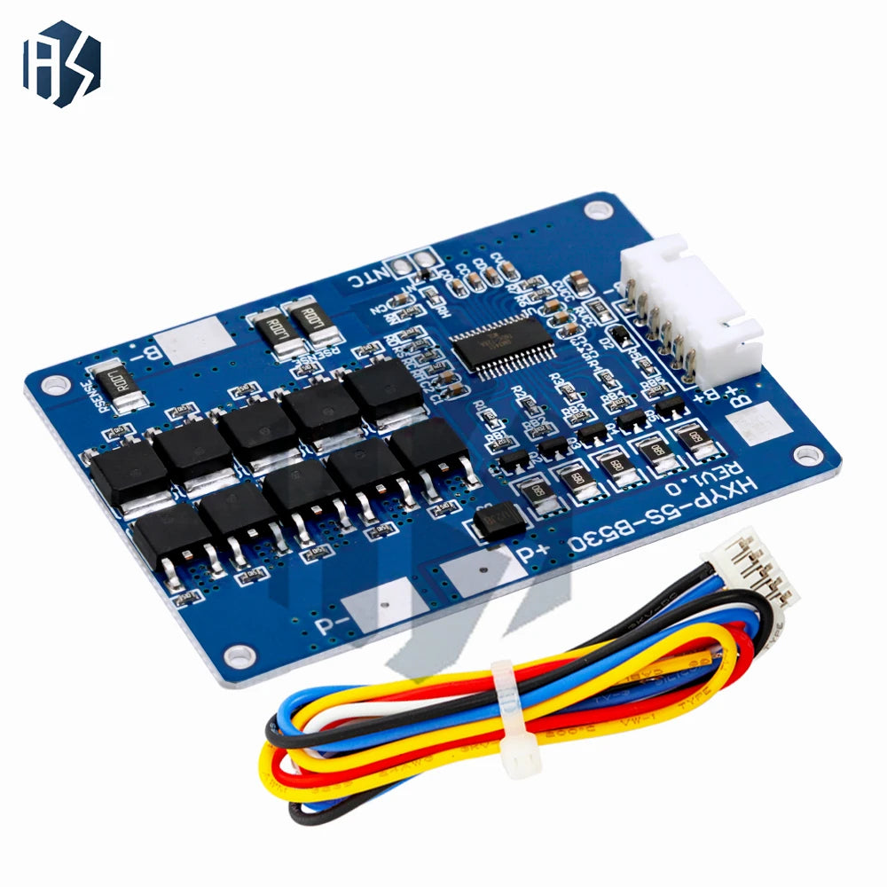 5S BMS 30A 45A Lithium Battery Protection Board 18V-21V for Li-ion 3.2V LiFePO4 Batteries with Balance with ntc Zpaxo
