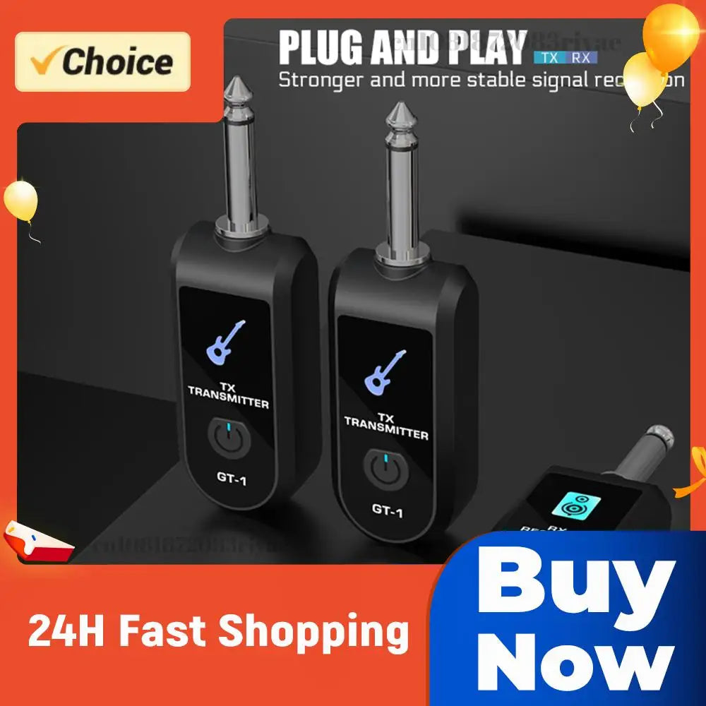 Wireless Guitar System Launcher Receiver Transmitter Bass Pickup Zpaxo