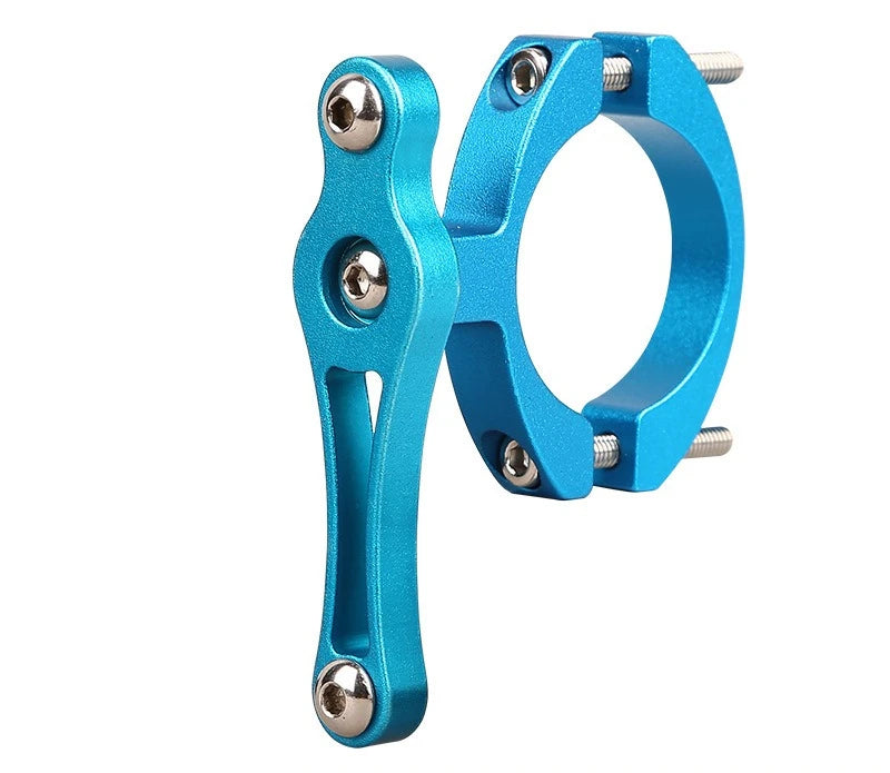 Aluminum Alloy Electric Motorcycle Bumper Water Cup Holder Mountain Zpaxo Double screw blue