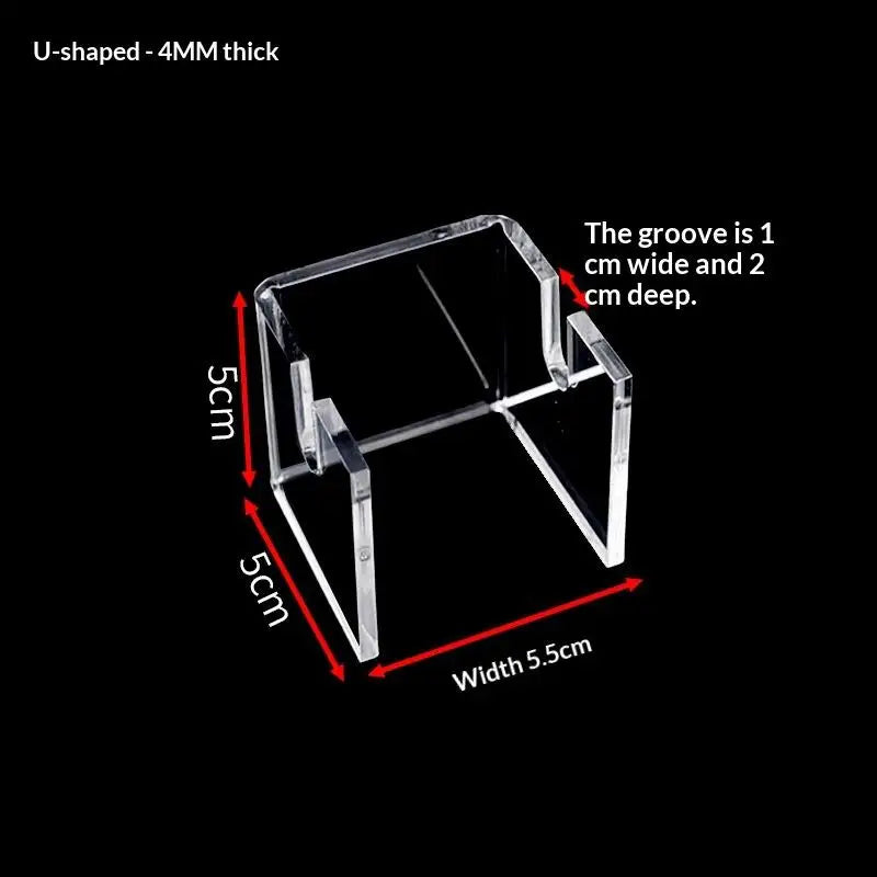 Hand Fan Display Stand Bracket Clear Acrylic Holder Storage Support