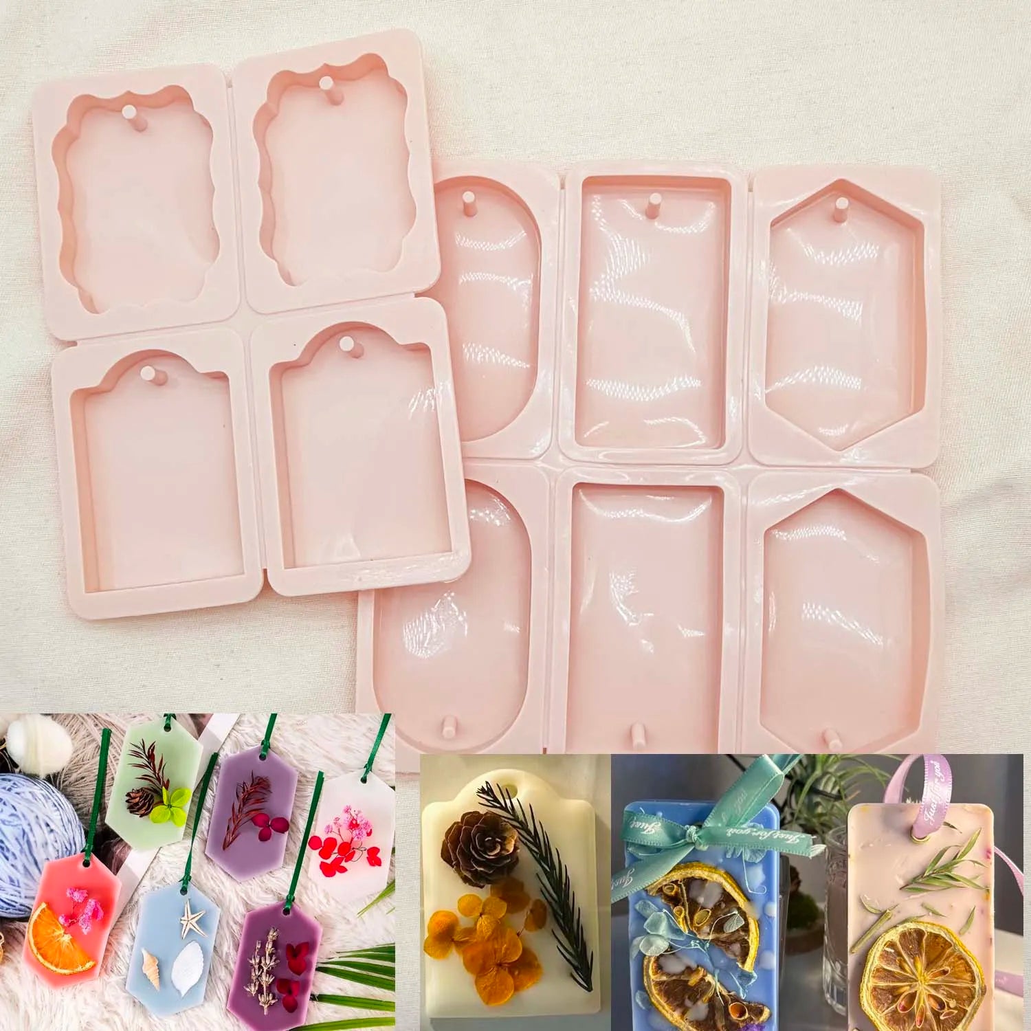 Silicone Wax Sachet Mold – DIY Air Freshener & Epoxy Cast Silicone Craft Mold Zpaxo