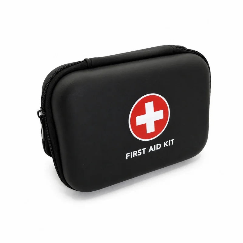 Portable First Aid Kit Hard Shell Case With Carabiner Clip Compact Emergency Medical Storage Case For Home Outdoor Travel Car Zpaxo