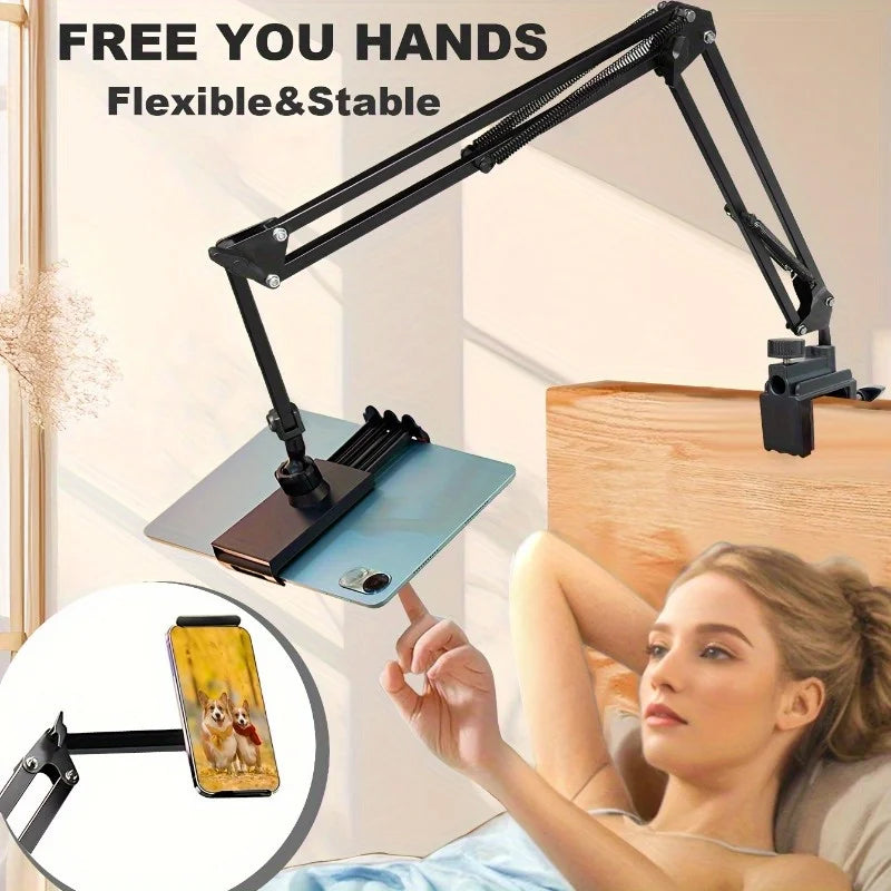 360 Rotating Metal Tablet Stand Adjustable Holder Ipad Iphone Switch