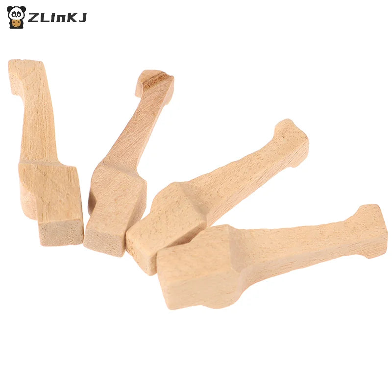 ▶4pcs/lot 1:12 Wood Dollhouse Table Leg Miniature Furniture Diy Dollhouse Accessories Simulation Table Feet Model Dollhouse Toy Zpaxo