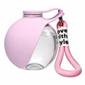 Silicone Dog Bowl Leak-proof 2-in-1 Portable Dog Water Bottle for Outdoor Activities Like Walking Compact Travel Pet Feeding Zpaxo Pink