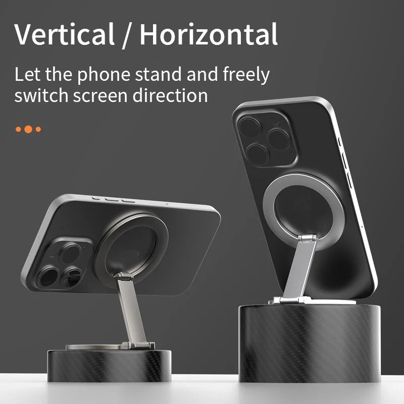 Universal Foldable Phone Holder Double-sided Strong Magnetic Stand