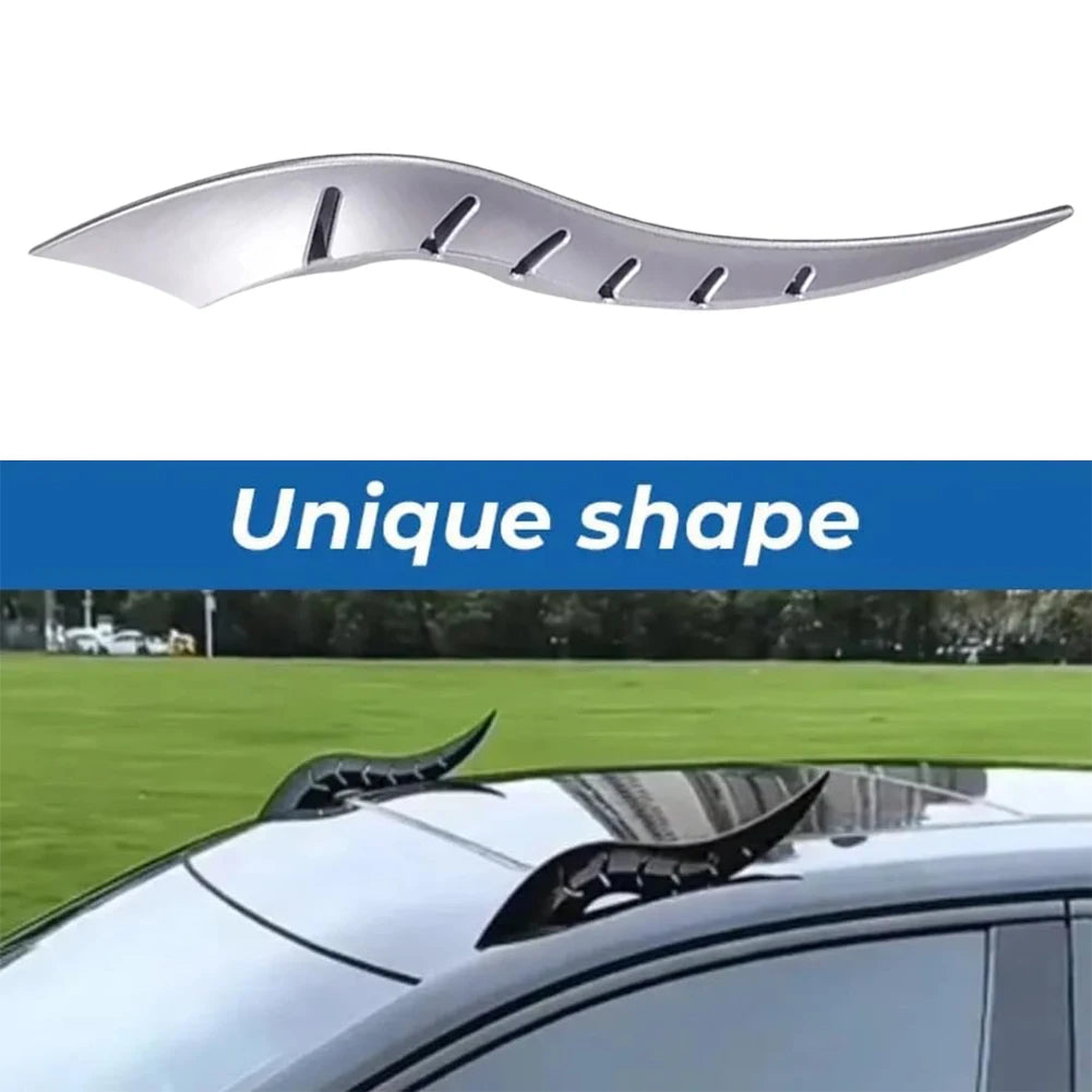 1 Pair Fantasy Creative Auto Roof Ornament Dragon Horn Shaped Car