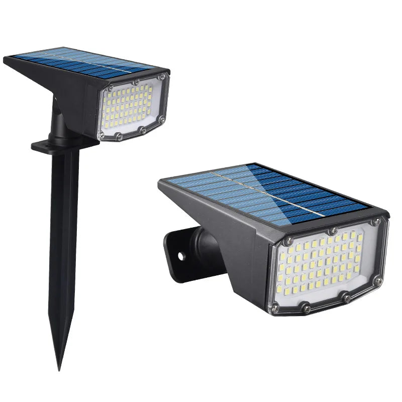 Solar Panel Lights Outdoor Waterproof Floor Plug Bright Power Lawn Zpaxo