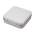CMMini Square Small Tin Box Metal Hinged Flip Storage Case Jewelry
