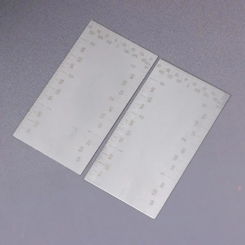 1/2Pcs Portable Square Edge Ruler Stainless Steel Marking Tool Woodworker Edge Rules Durable Pocket Ruler Zpaxo 2pcs
