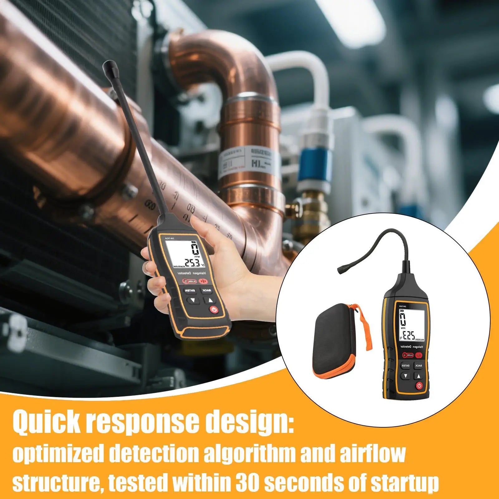 Halogen Leak Detector Refrigerant Gas Car Air Conditioner