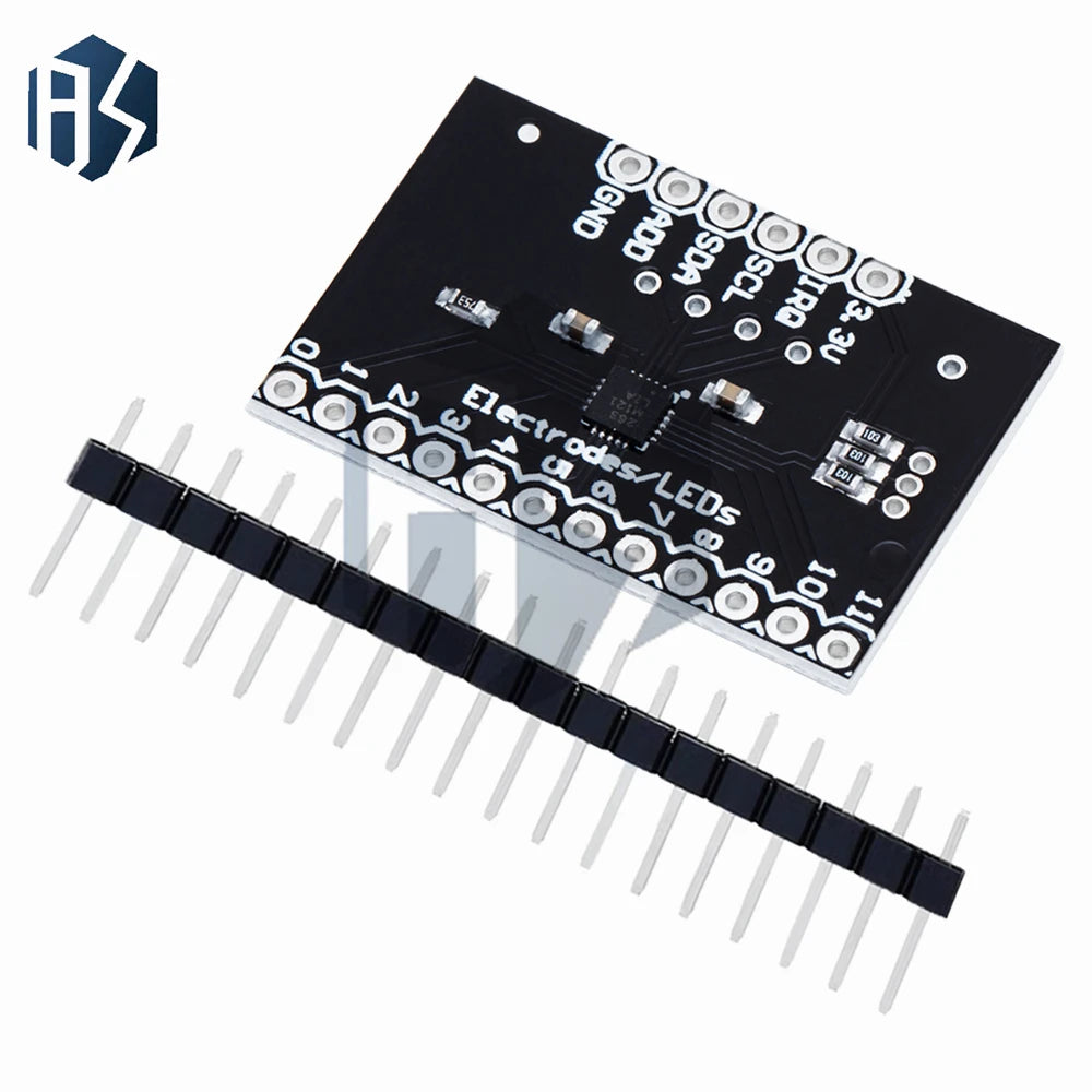 MPR121 Breakout V12 Capacitive Touch Sensor Controller Module I2C keyboard Development Board For Arduino Zpaxo