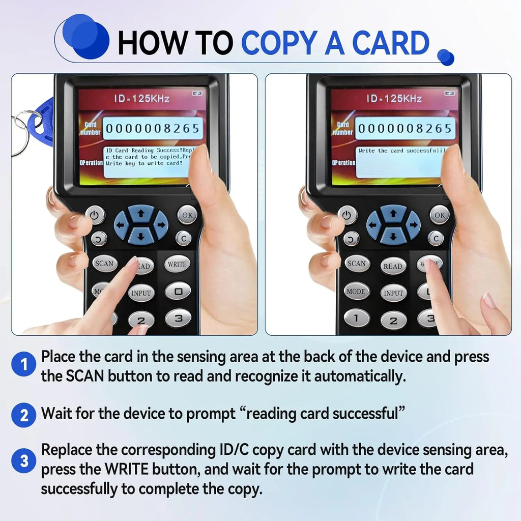 RFID Duplicator 125KHz Key Card Copier RFID Super Featured Smart Card Reader 13.56MHz Encrypted Programmer USB UID / T5577 Zpaxo