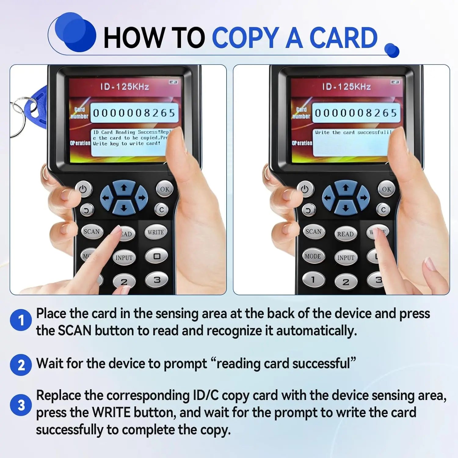 RFID Duplicator 125KHz Key Card Copier RFID Super Featured Smart Card Reader 13.56MHz Encrypted Programmer USB UID / T5577 Zpaxo