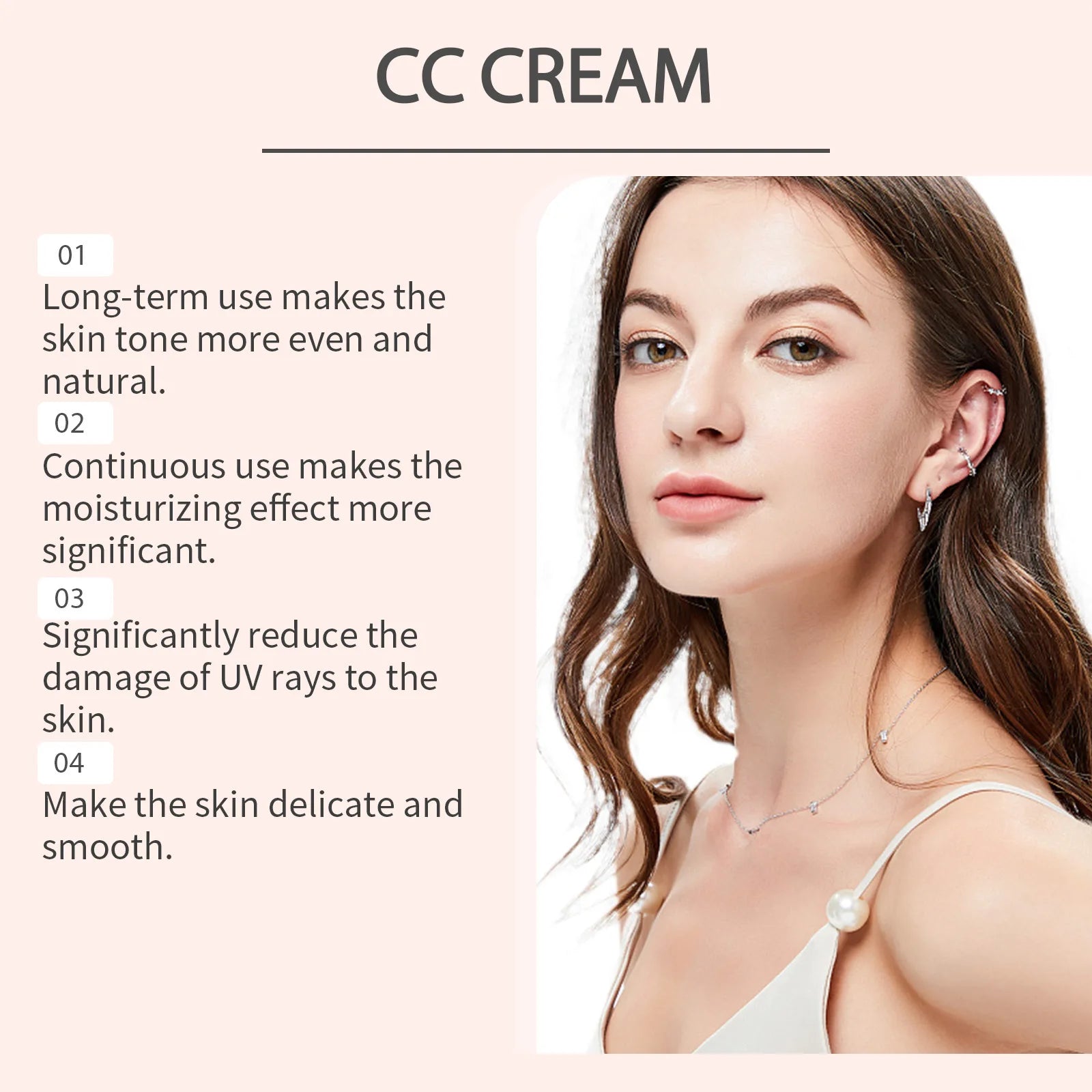 Zephoco CC Cream SPF 43 Hydrating Foundation – Even Skin Tone CC Cream Foundation Zpaxo