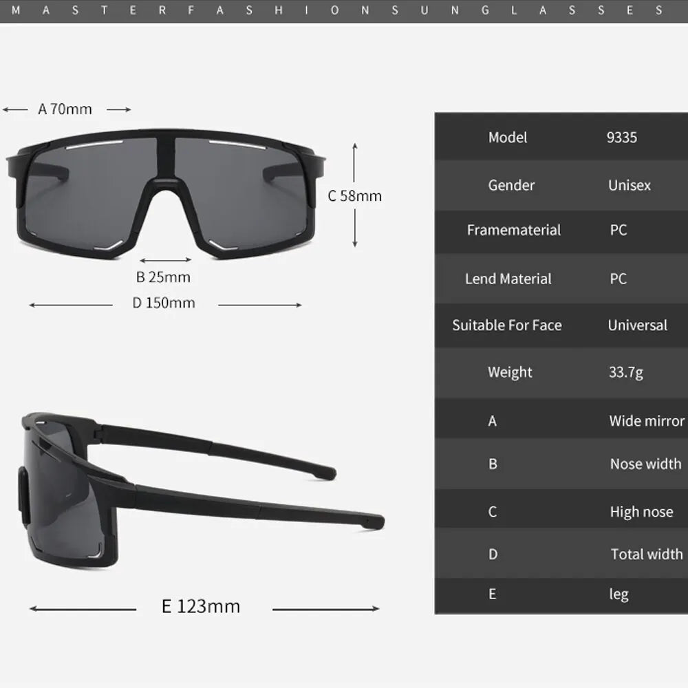 Cycling Sunglasses UV Protection Windproof Glasses For Men Women Lens Road Riding Bike Sport Glasses Eyewear Outdoor Running MTB Zpaxo