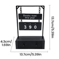 Books Read This Year Counter Goal Tracking Display Desk Sign