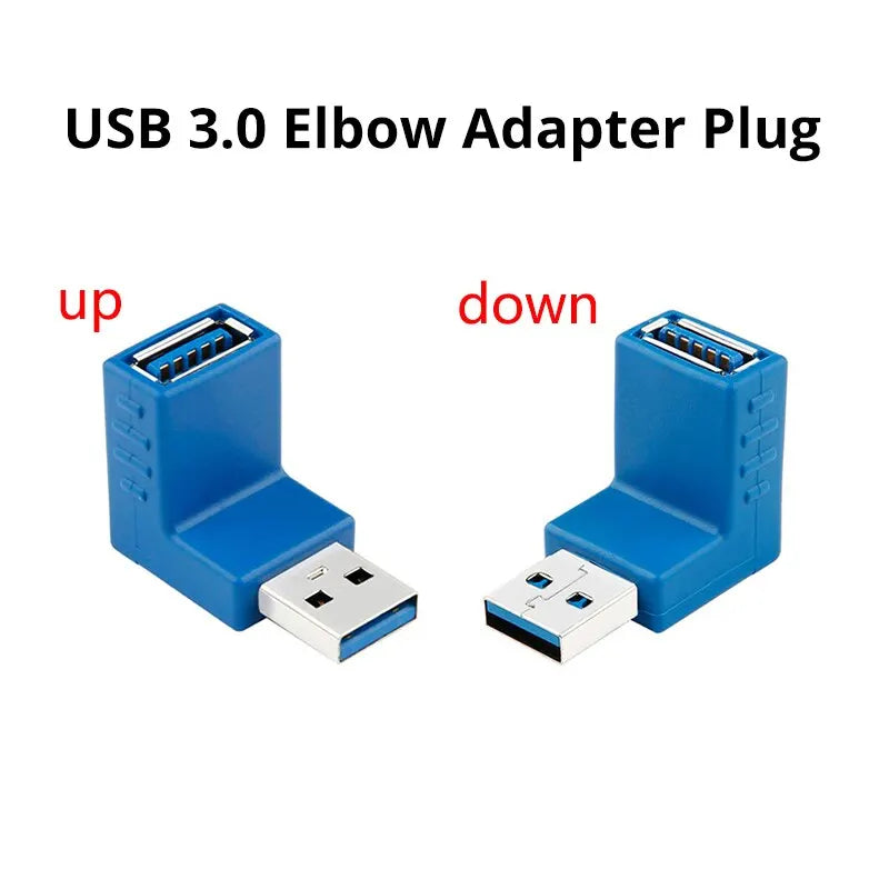 Newest USB Male Female Left Angle 90 Degree Turn Adapter USB3 0 Elbow Zpaxo