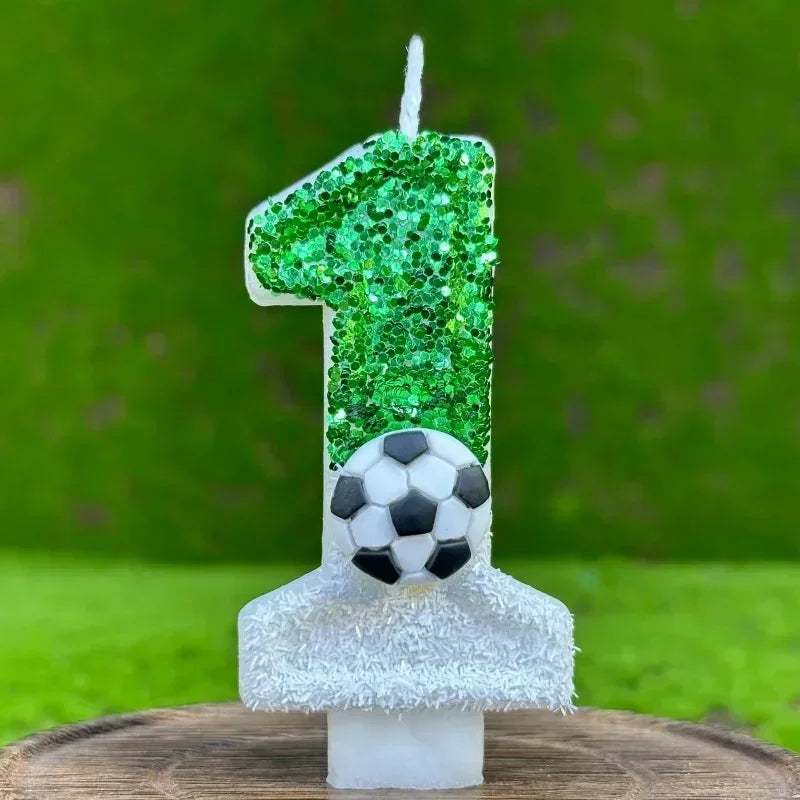 Football Number Birthday Candles – Kids Cake Party Decor Birthday Cake Candles Zpaxo 1