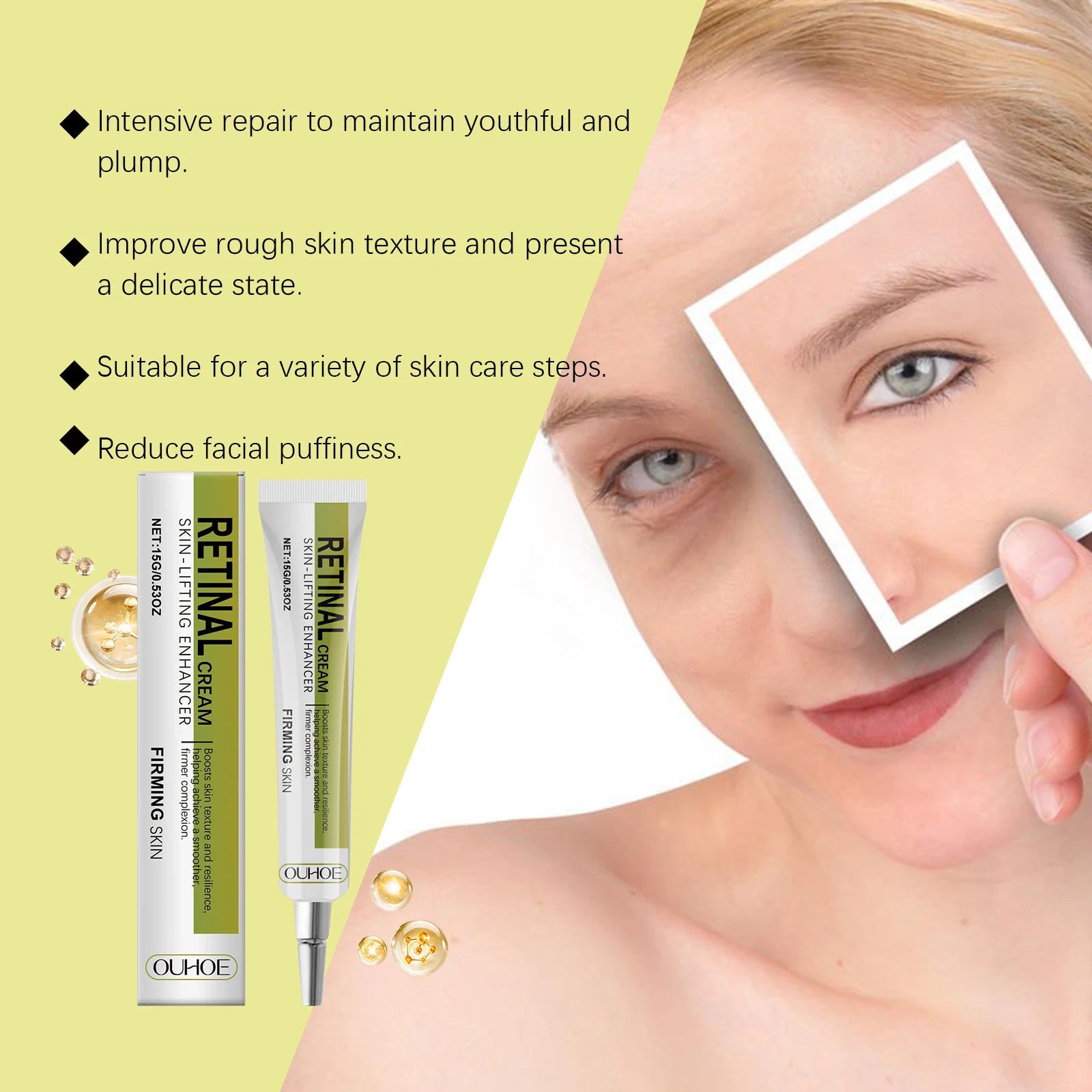 Retinol Cream Face Wrinkle Brightening Firming Moisturizer Hyaluronic Zpaxo