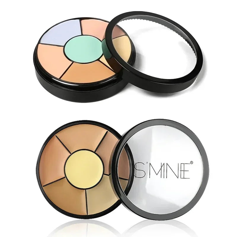 3/6-color Concealer Palette with/No Brush Cream Texture Moisturizer Concealer Modify Enhance Contours Lasting Makeup Waterproof Zpaxo