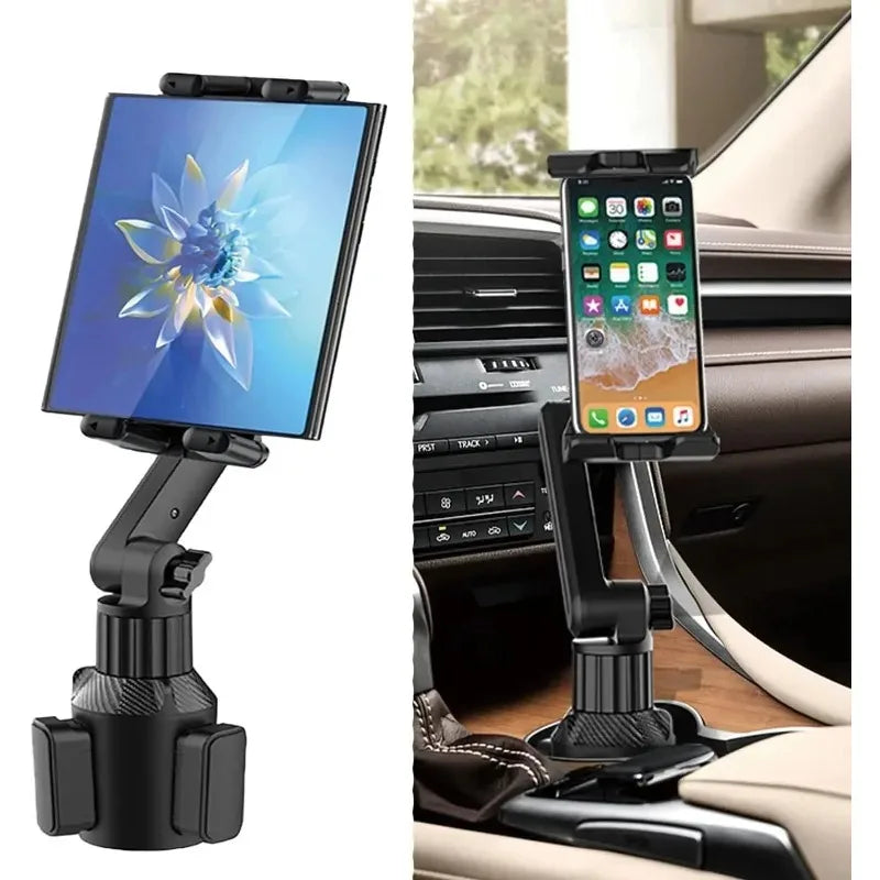 360° Car Cup Holder Tablet & Phone Mount – Universal Stand