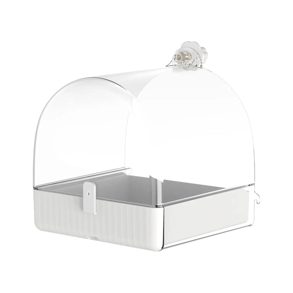 Clear Hanging Bird Bath Box for Parrots & Cockatiels Bird Bath Box Zpaxo Default Title