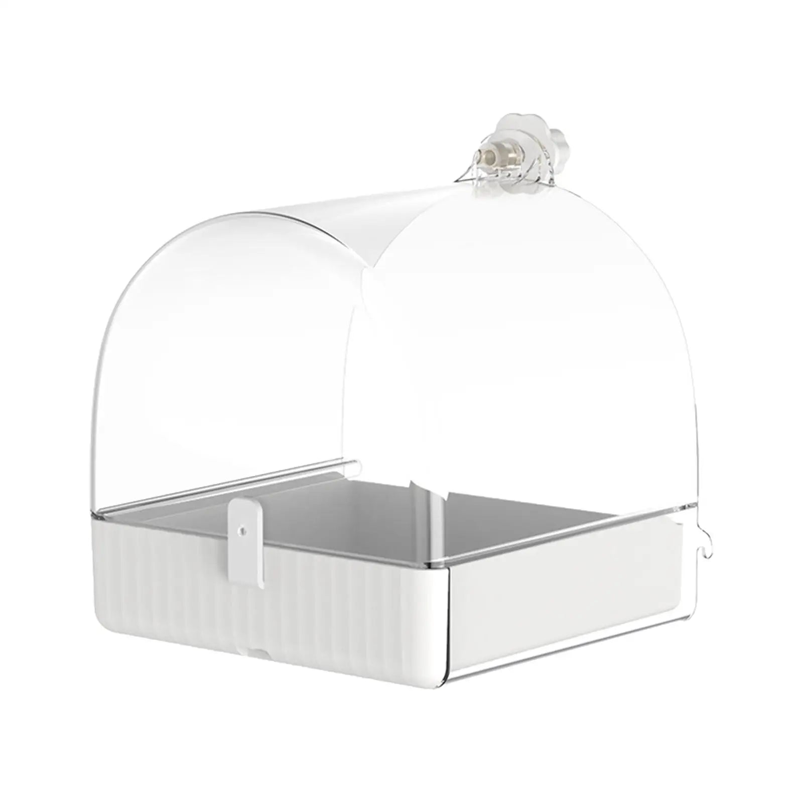 Clear Hanging Bird Bath Box for Parrots & Cockatiels Bird Bath Box Zpaxo Default Title