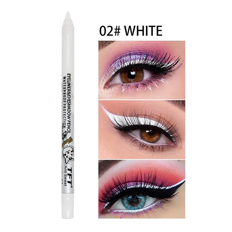 Pearlescent Matte Eyeliner Pencil Colorful Quick-dry Waterproof Eye Zpaxo 02