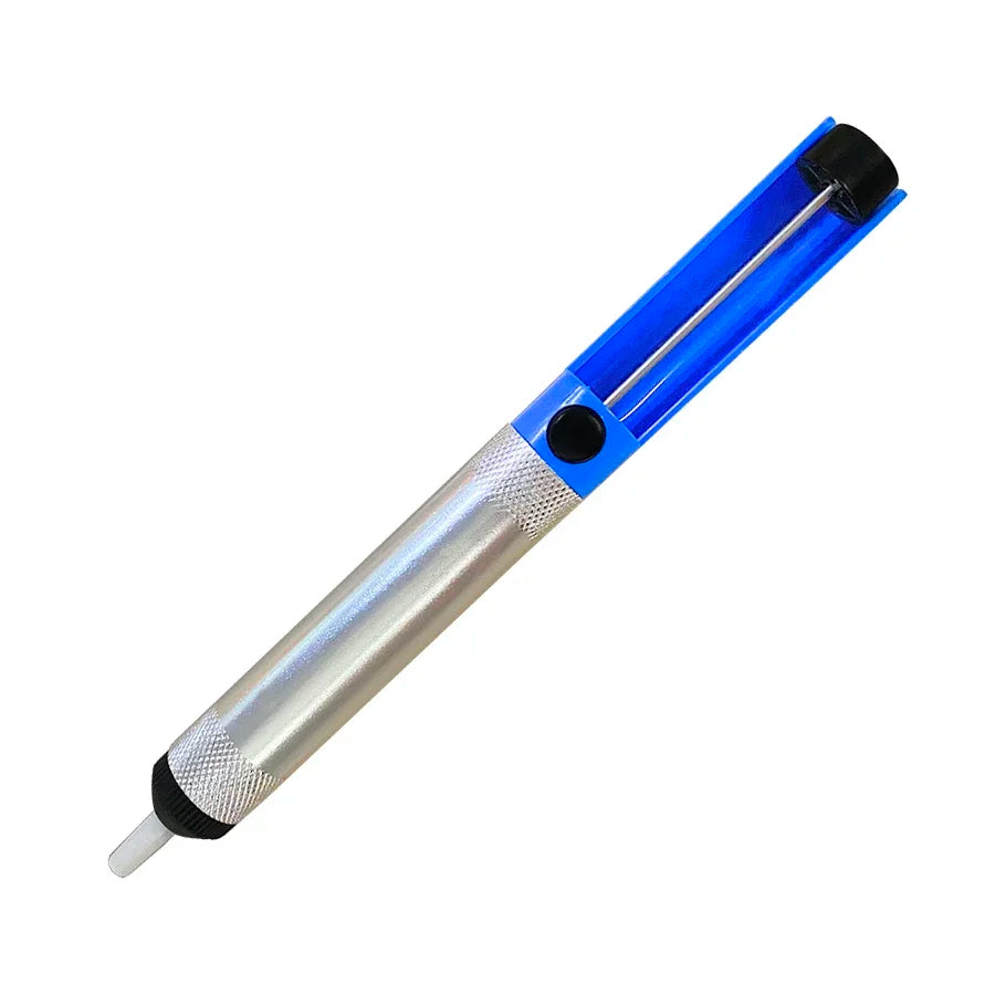 Aluminium Desoldering Suction Pump Tool Solder Sucker Suction Tin Pen Removal Device Blue Vacuum Soldering Iron Desolder Zpaxo
