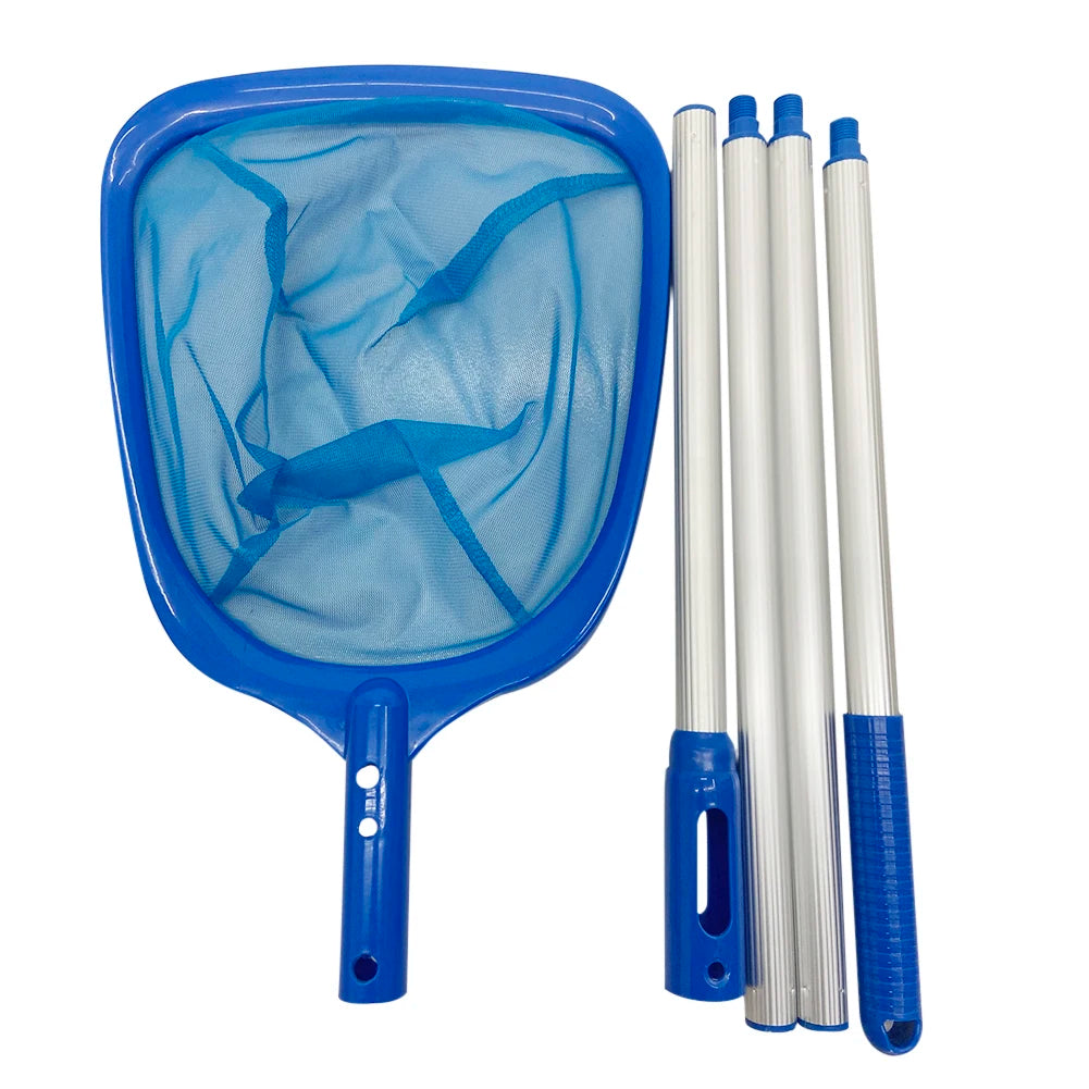 Fish Pond Skimmer Net Telescopic Swimming Pool Leaf Detachable Zpaxo Fishing Barrel Rod