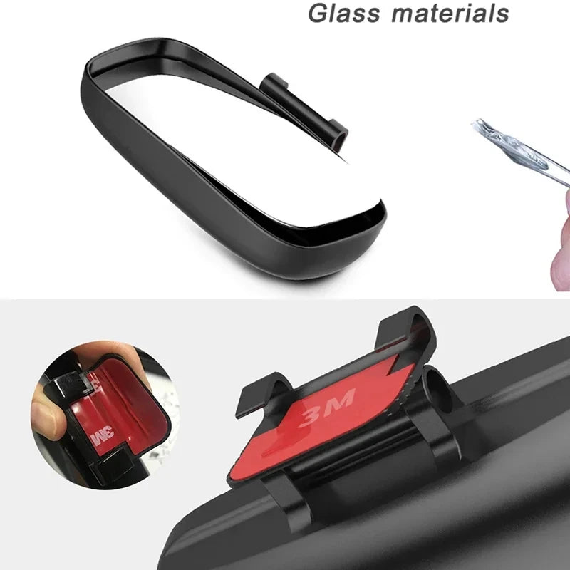 Car Blind Spot Mirror Wide Angle Adjustable Convex Rearview Safety