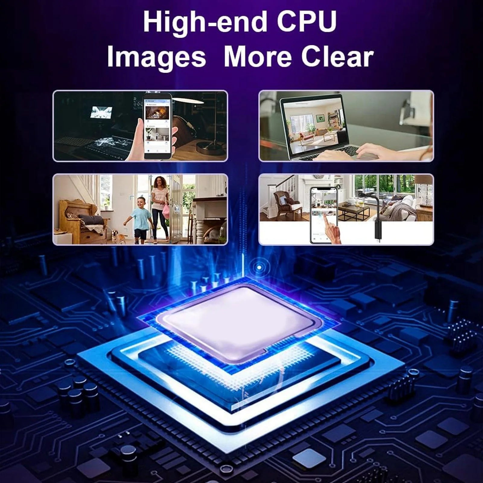1080P HD WiFi Wireless Camera USB Plug Camera Motion Detection Remote Viewing Security Camera for Home Car Outdoor Zpaxo