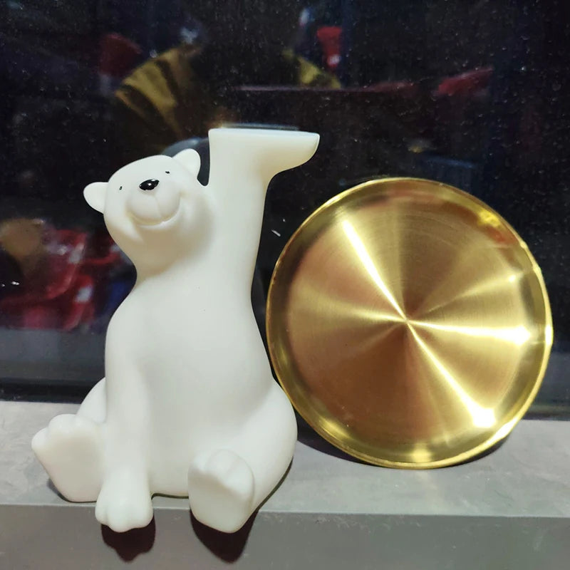 Streamlined Polar Bear Tray-sophisticated Makeup Key Desktop Zpaxo