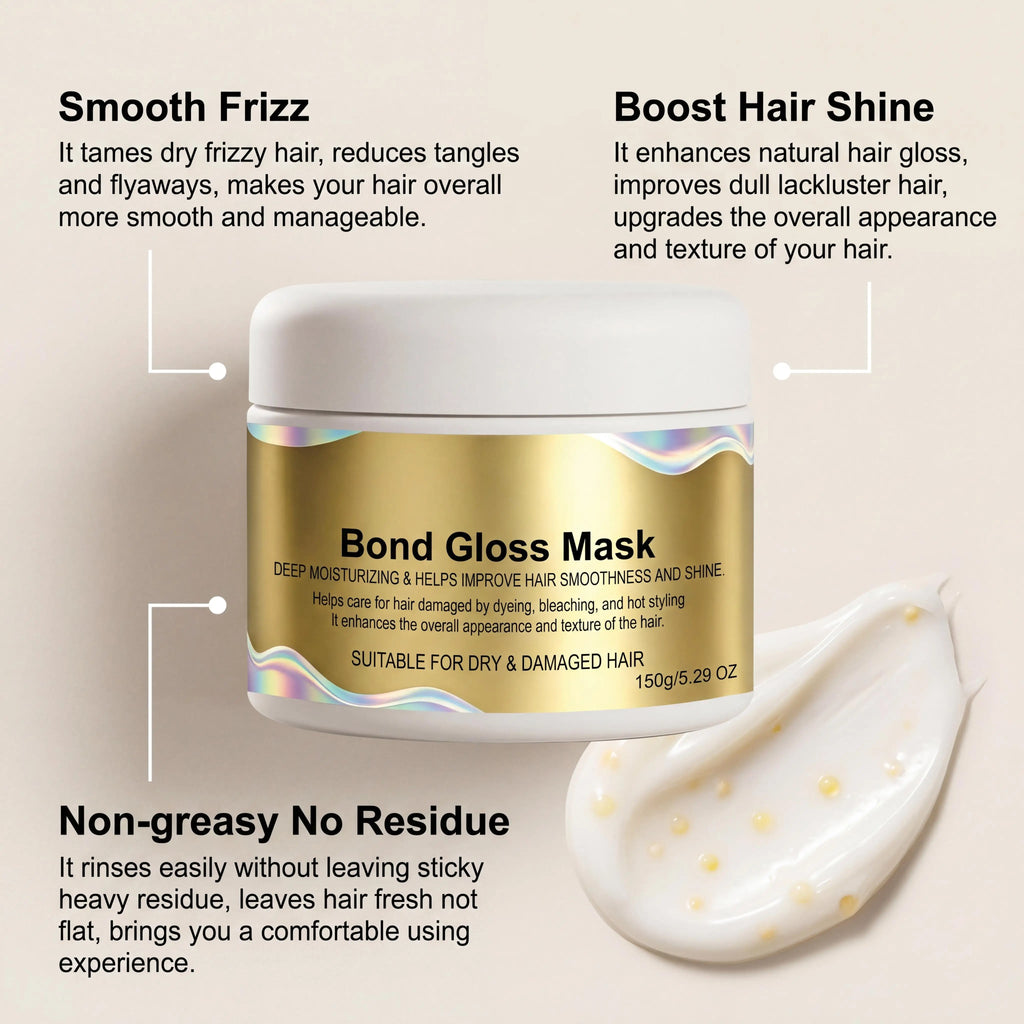 Bond Gloss Deep Conditioning Hair Mask – Keratin & Vitamin E Deep Conditioning Hair Mask Zpaxo