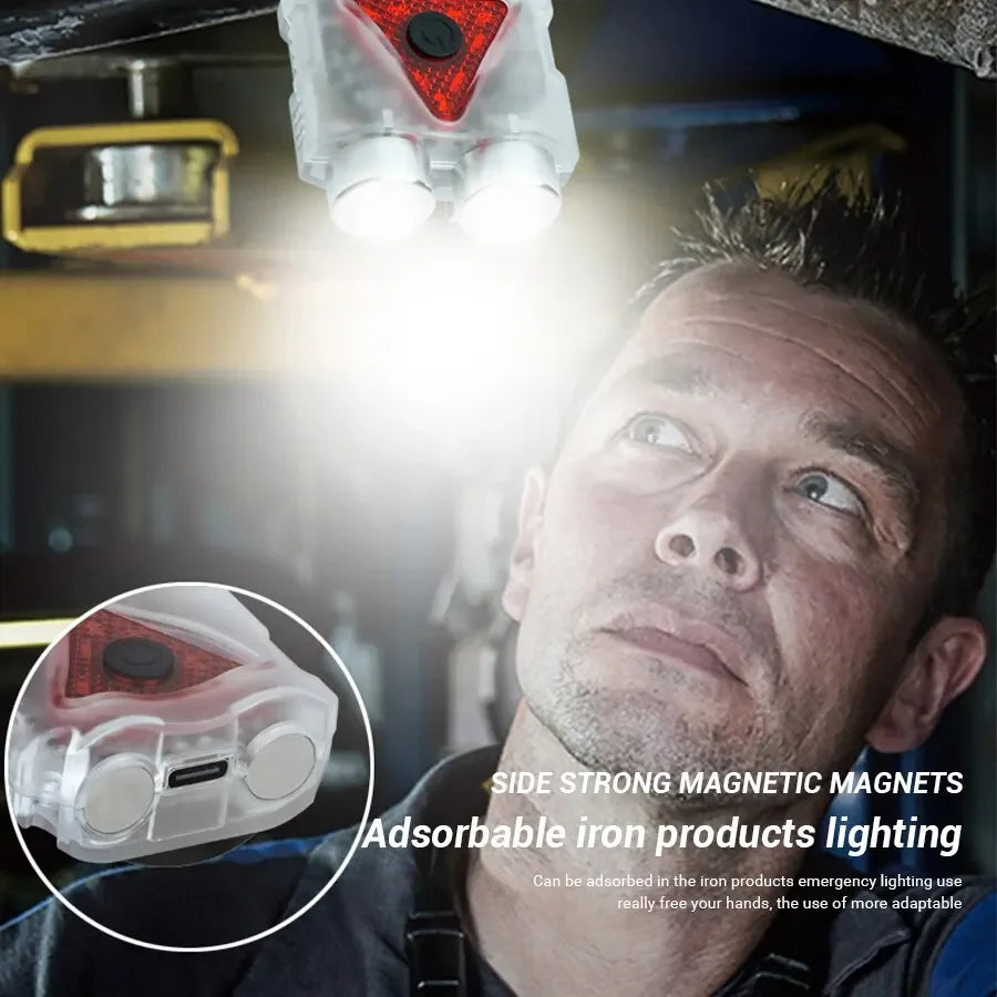 ZHIYU 800 Lumen USB-C Rechargeable Headlamp & Clip Flashlight