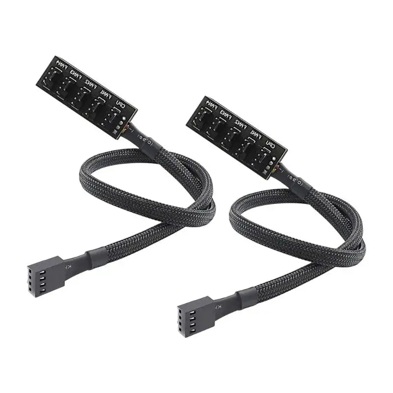 652F 4Pin PWMs Fan Hub Splitter 1 to 5 Way Extension Cable For Computer Case Cooling System Zpaxo