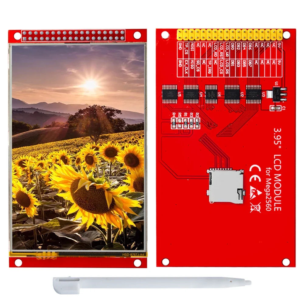 3 95 320x480 ILI9488 TFT LCD Display Module Touch Panel 16-Bit Zpaxo ILI9488 TFT