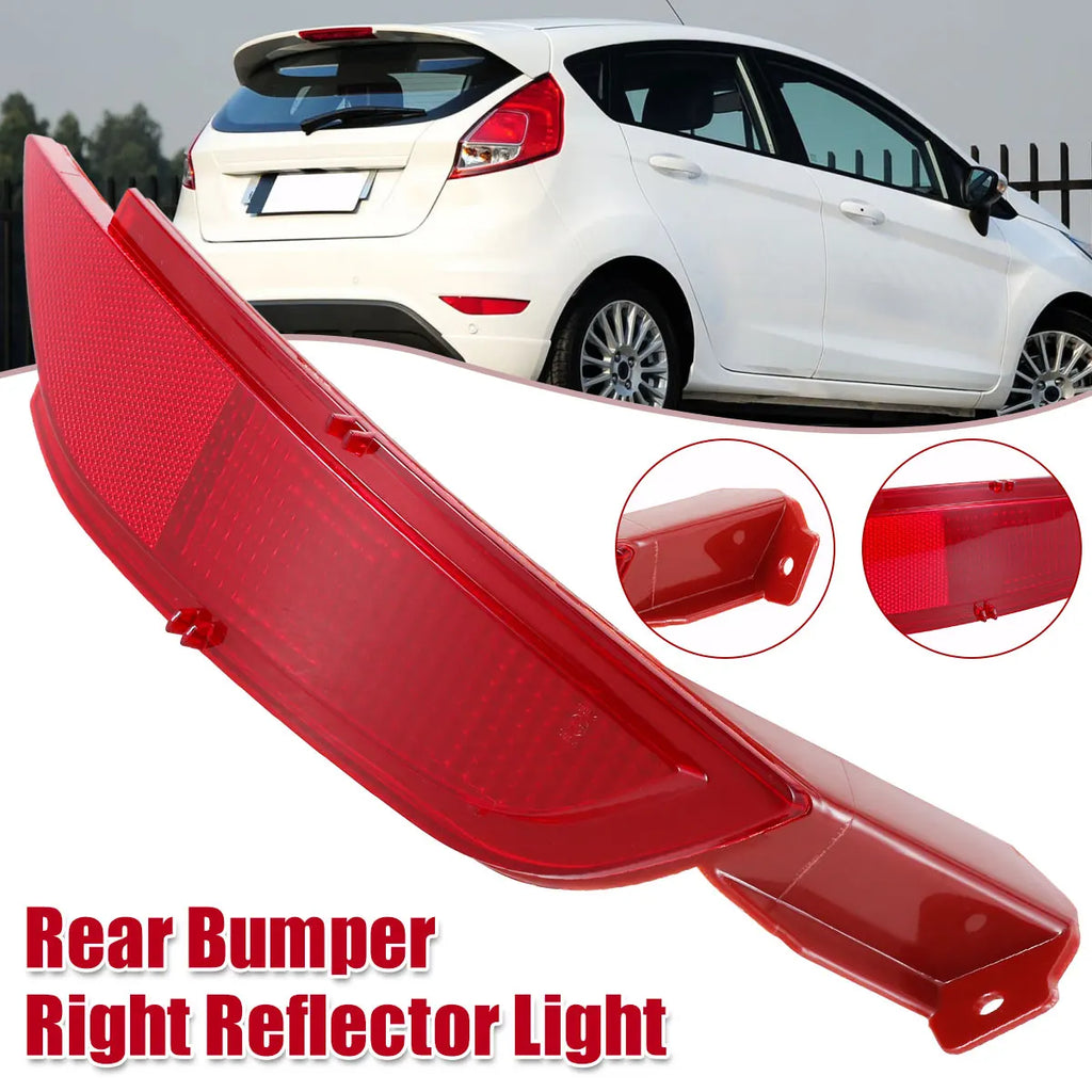Car Rear Bumper Right Reflector Light Cover Right Rear Bumper Tail Fog Light Compatible with Ford Fiesta 2009-2014 Professional Zpaxo