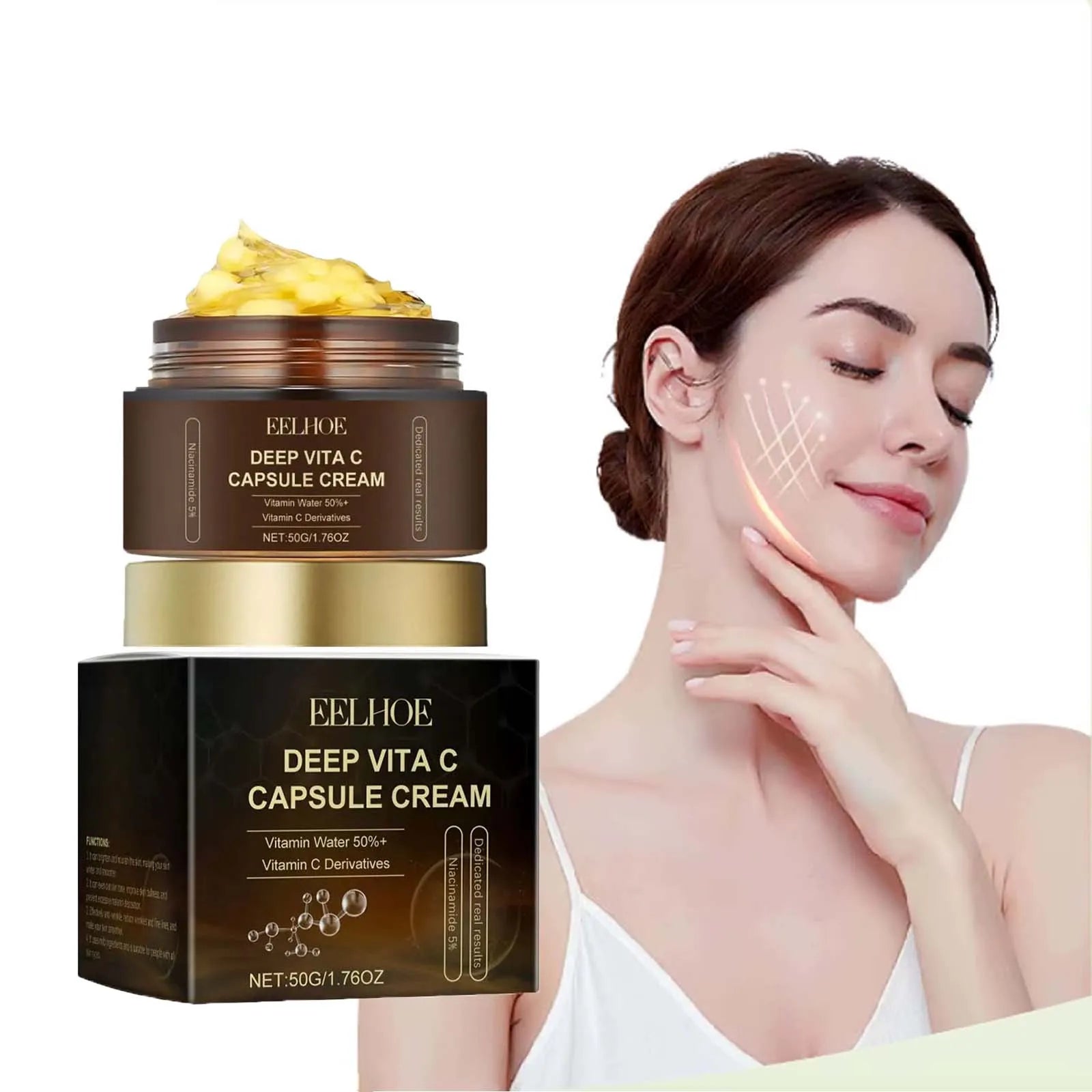EELHOE Vitamin C Face Cream – Brightening & Dark Spot Corrector Brightening Face Cream Zpaxo