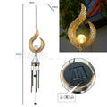 Outdoor Solar Wind Chime Waterproof Cracked Glass Ball Dark Tone Sun Zpaxo Flame China Mainland