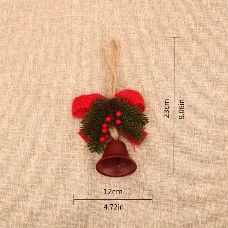 Christmas Tree Bells Bows Ornament Decorations